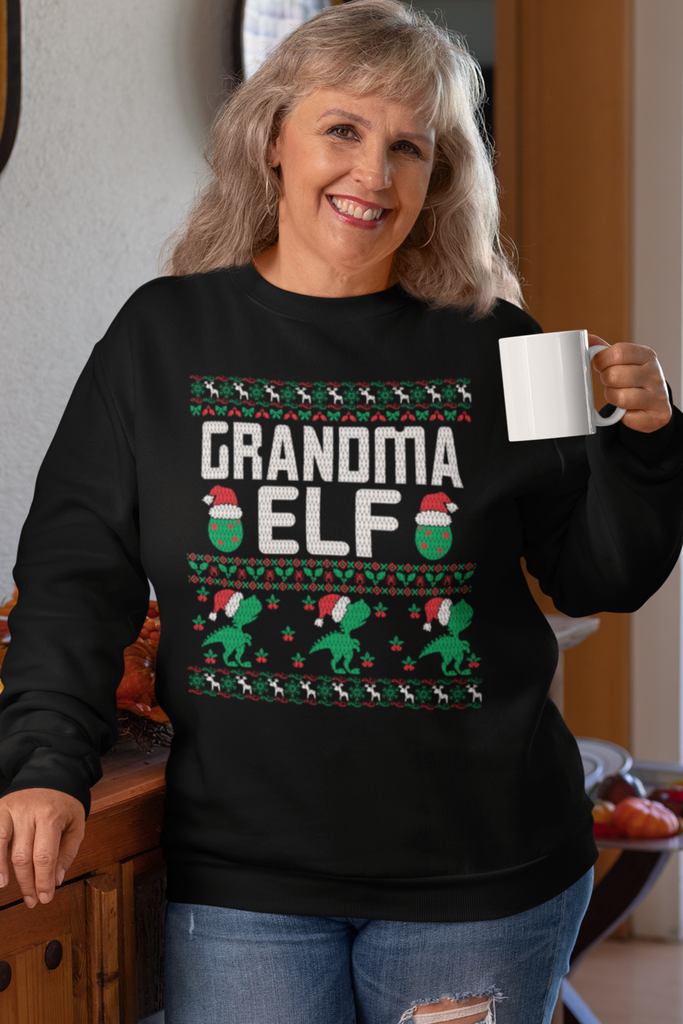 Grandma Elf Women's Heavy Blend Crewneck Sweater