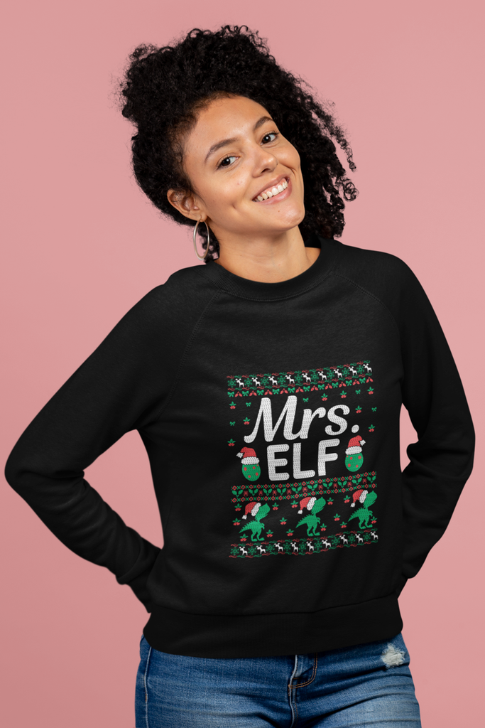 Mrs. Elf Women's Heavy Blend Crewneck Sweater