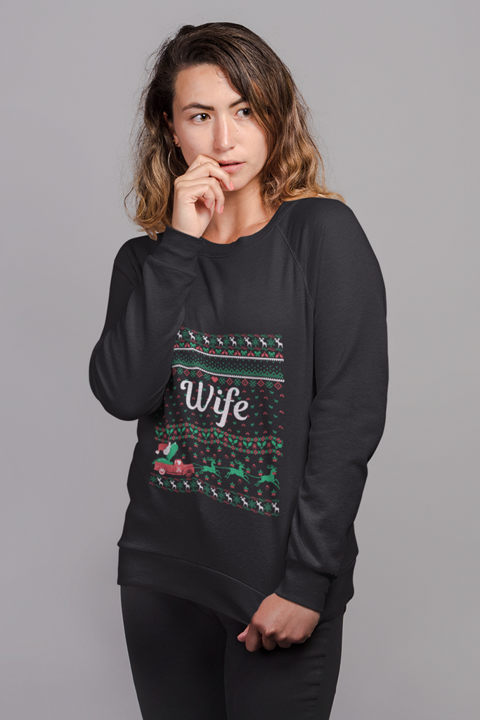 Wife Women's Heavy Blend Crewneck Sweater