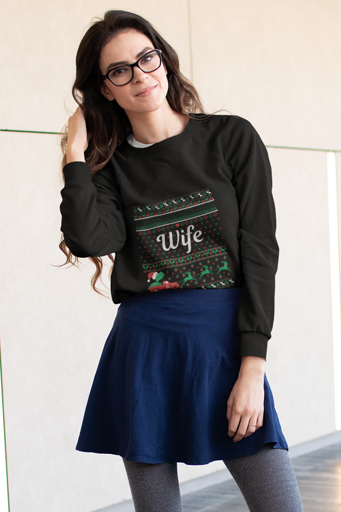 Wife Women's Heavy Blend Crewneck Sweater