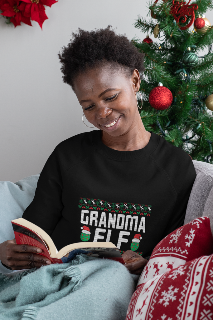 Grandma Elf Women's Heavy Blend Crewneck Sweater