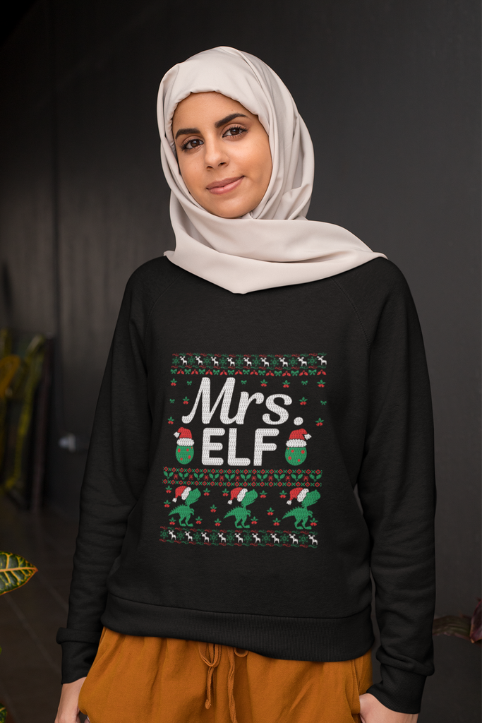 Mrs. Elf Women's Heavy Blend Crewneck Sweater