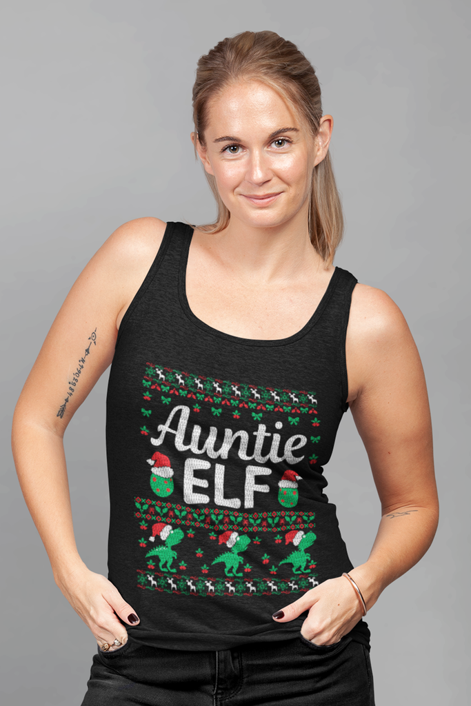 Auntie Elf Women's Raceback Tank Top