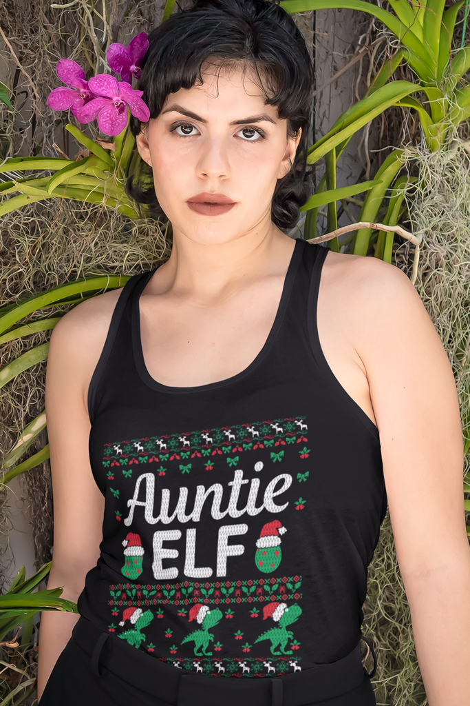Auntie Elf Women's Raceback Tank Top