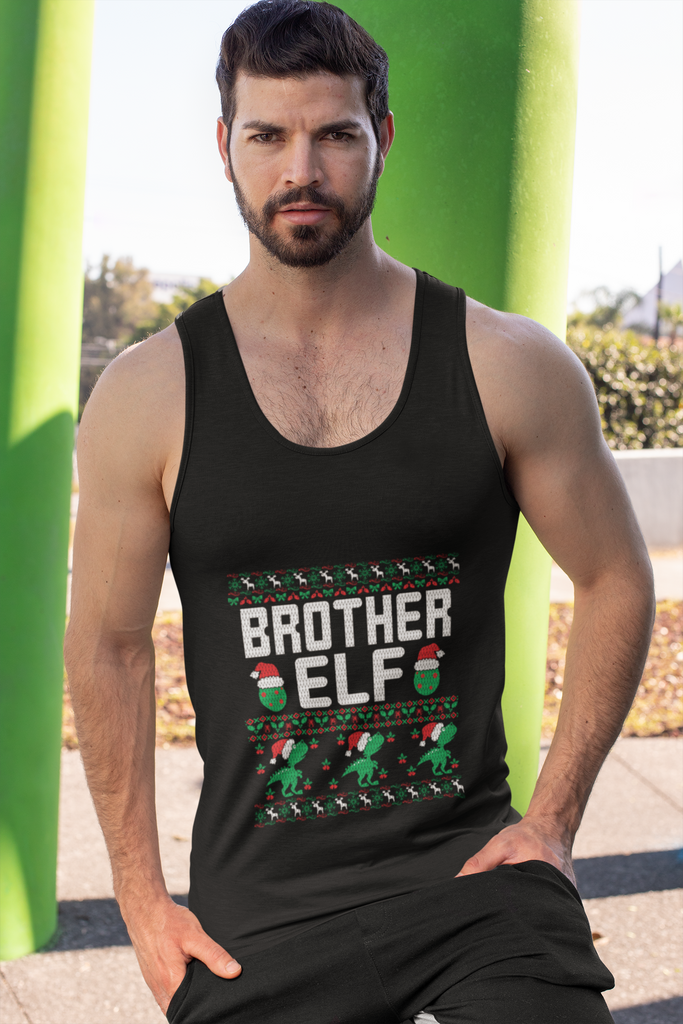 Brother Elf Men's Premium Tank Top - Family Ugly Christmas