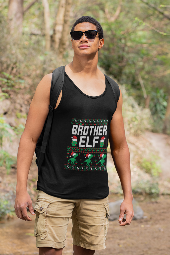 Brother Elf Men's Premium Tank Top - Family Ugly Christmas