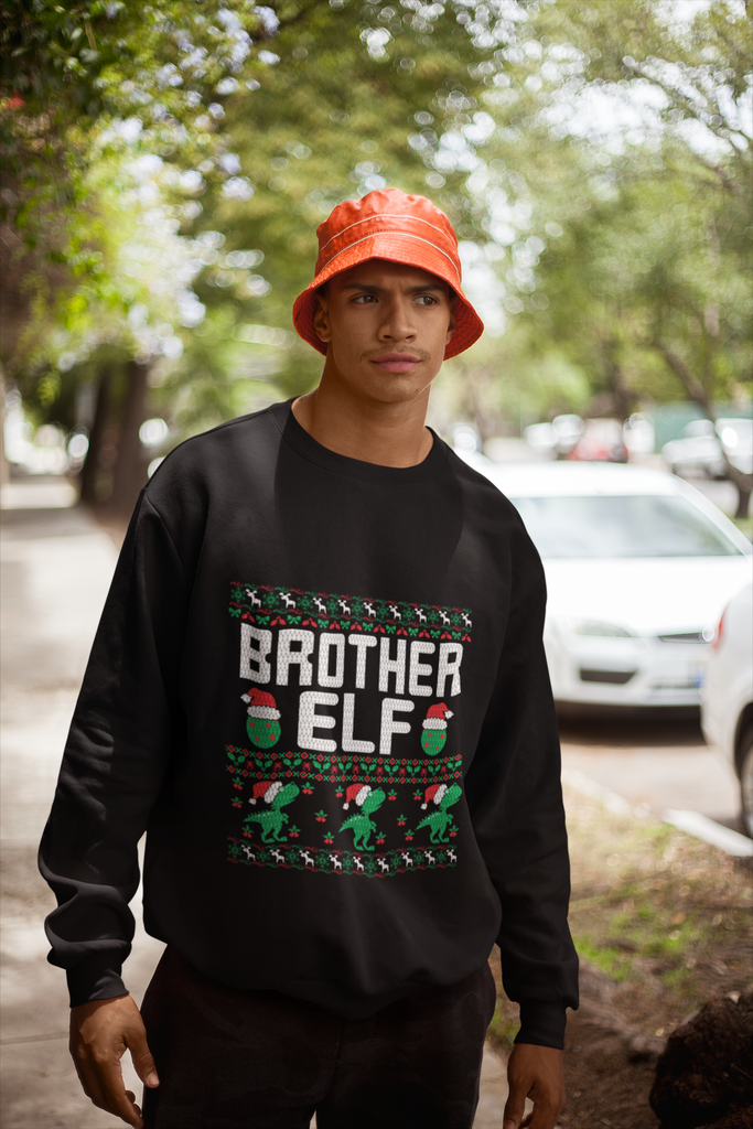 Brother Elf Men's Heavy Blend Crewneck Sweater - Family Ugly Christmas