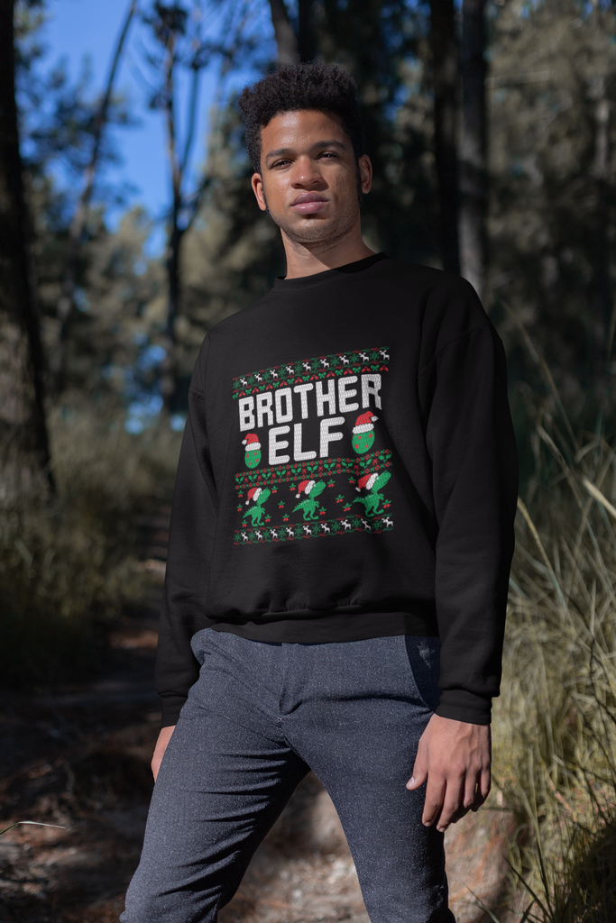 Brother Elf Men's Heavy Blend Crewneck Sweater - Family Ugly Christmas