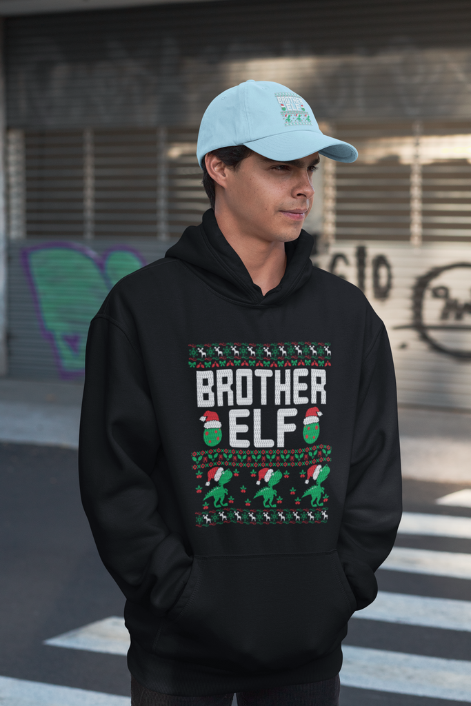 Brother Elf Men's Heavy Blend Hoodie - Family Ugly Christmas