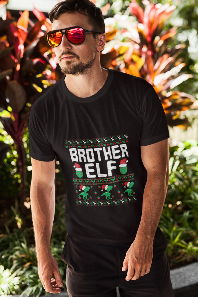 Brother Elf Men's Heavy Cotton Tee - Family Ugly Christmas