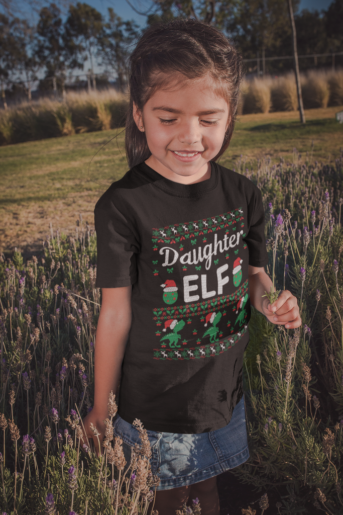Daughter Elf Children's Premium Short Sleeve Tee - Family Ugly Christmas
