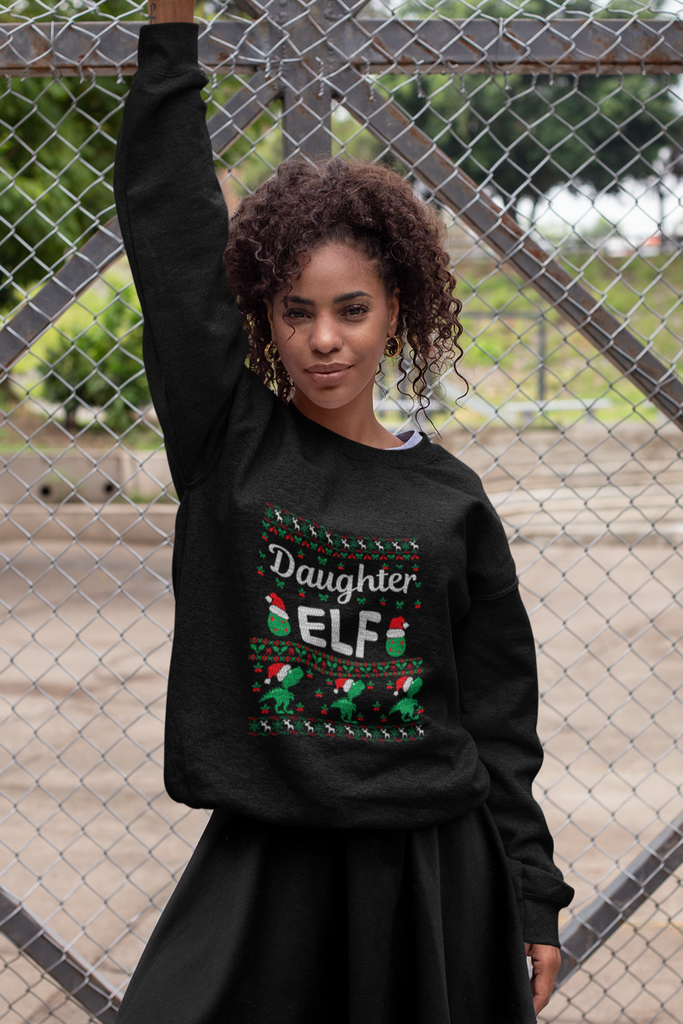 Daughter Elf Women's Heavy Blend Crewneck Sweater