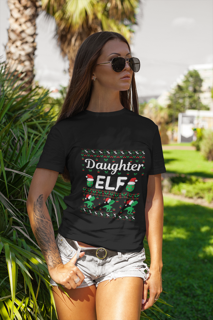 Daughter Elf Women's Premium T-Shirt - Family Ugly Christmas
