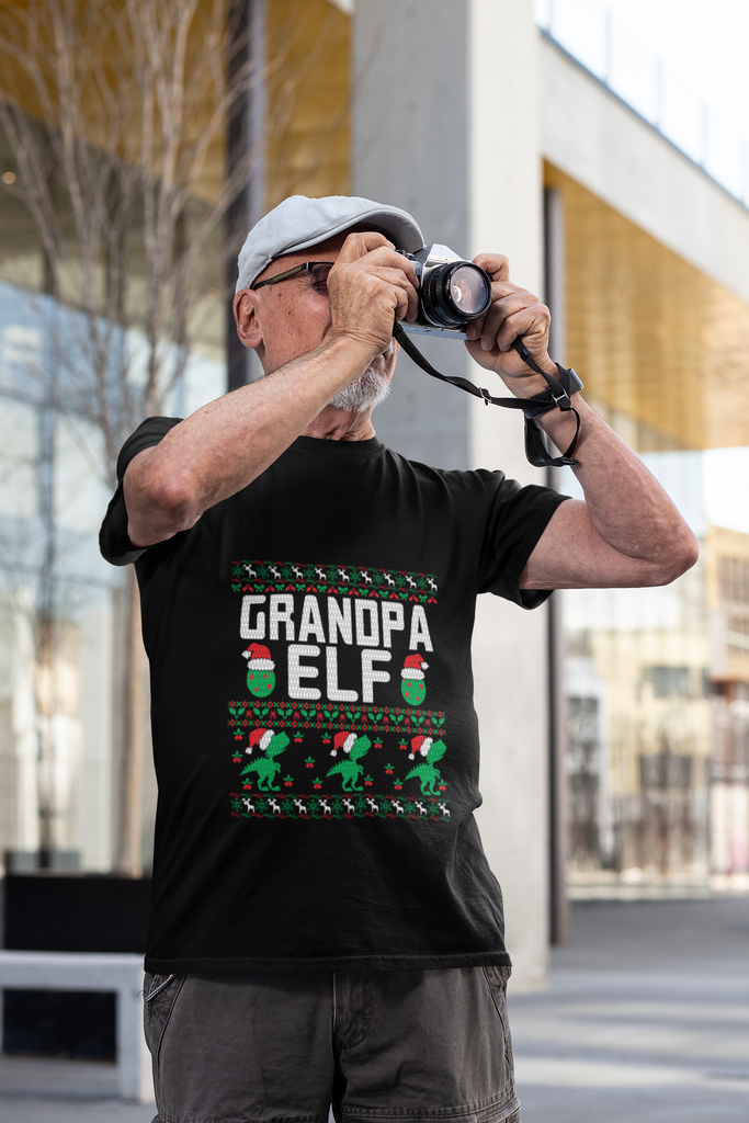 Grandpa Elf Men's Premium T-Shirt - Family Ugly Christmas
