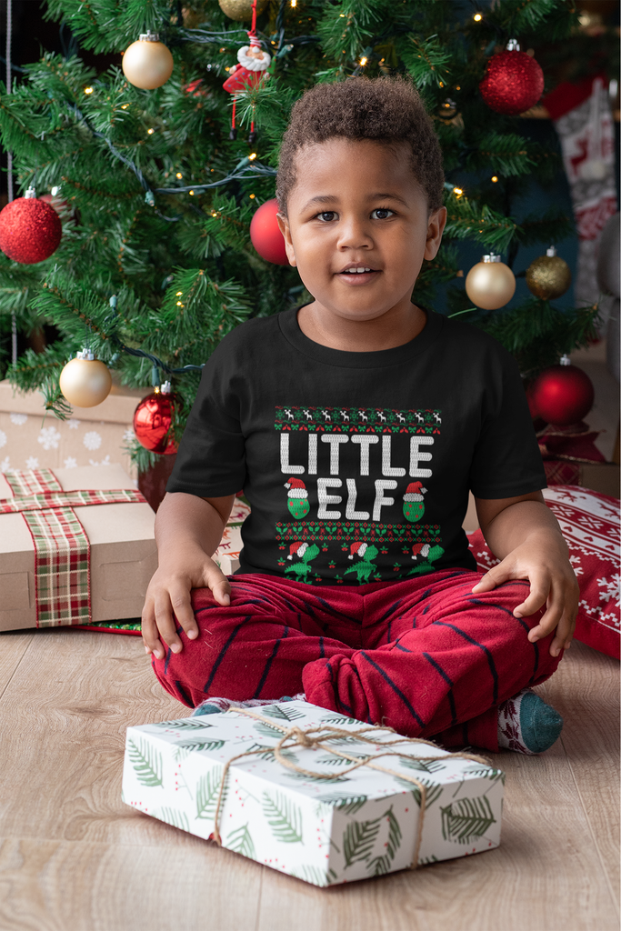 Little Elf Children's Heavy Cotton Tee - Family Ugly Christmas