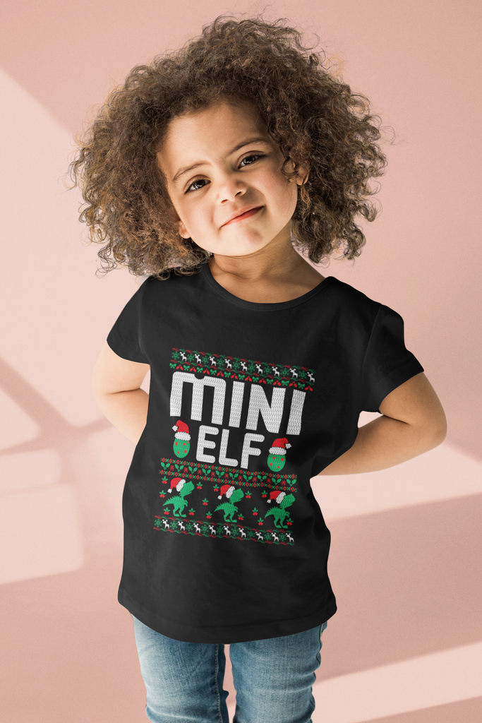Mini Elf Children's Premium Short Sleeve Tee - Family Ugly Christmas