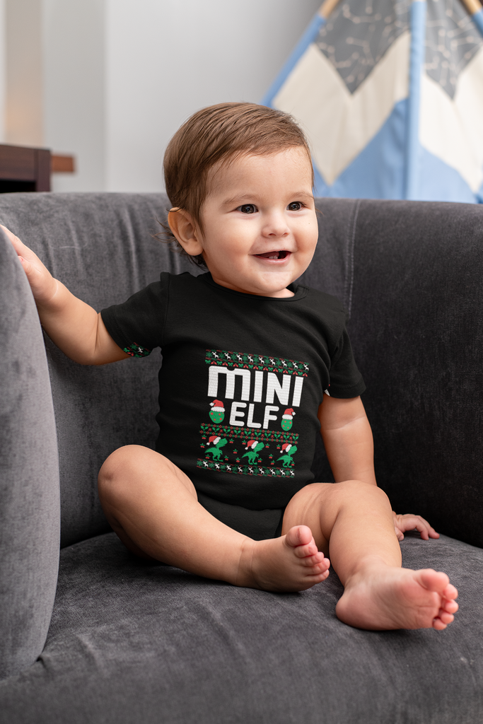 Mini Elf Premium Jersey Onesies - Family Ugly Christmas