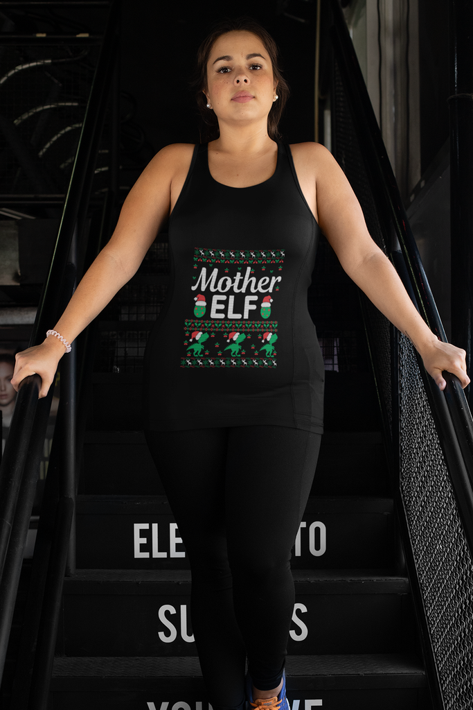 Mother Elf Women's Raceback Tank Top