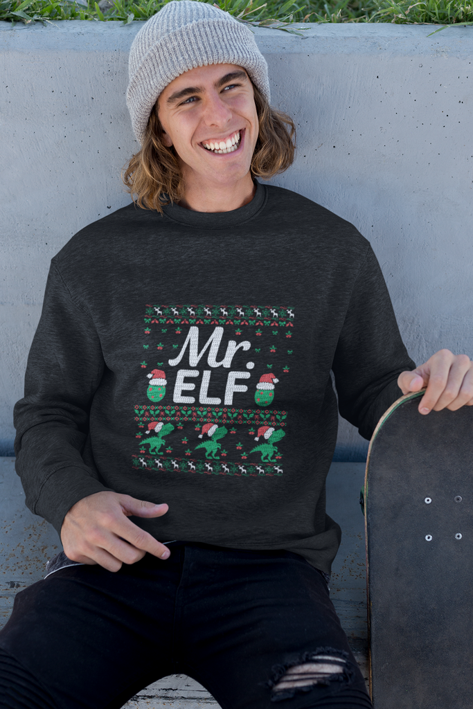 Mr. Elf Men's Heavy Blend Crewneck Sweater