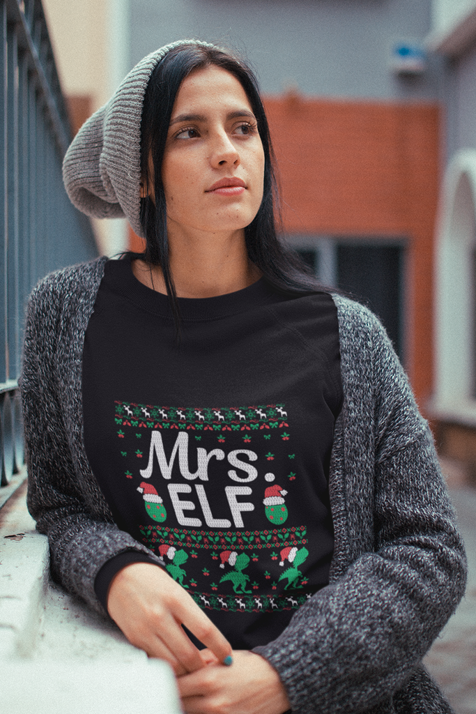 Mrs. Elf Women's Heavy Blend Crewneck Sweater