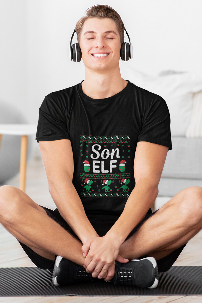 Son Elf Men's Premium T-Shirt - Family Ugly Christmas