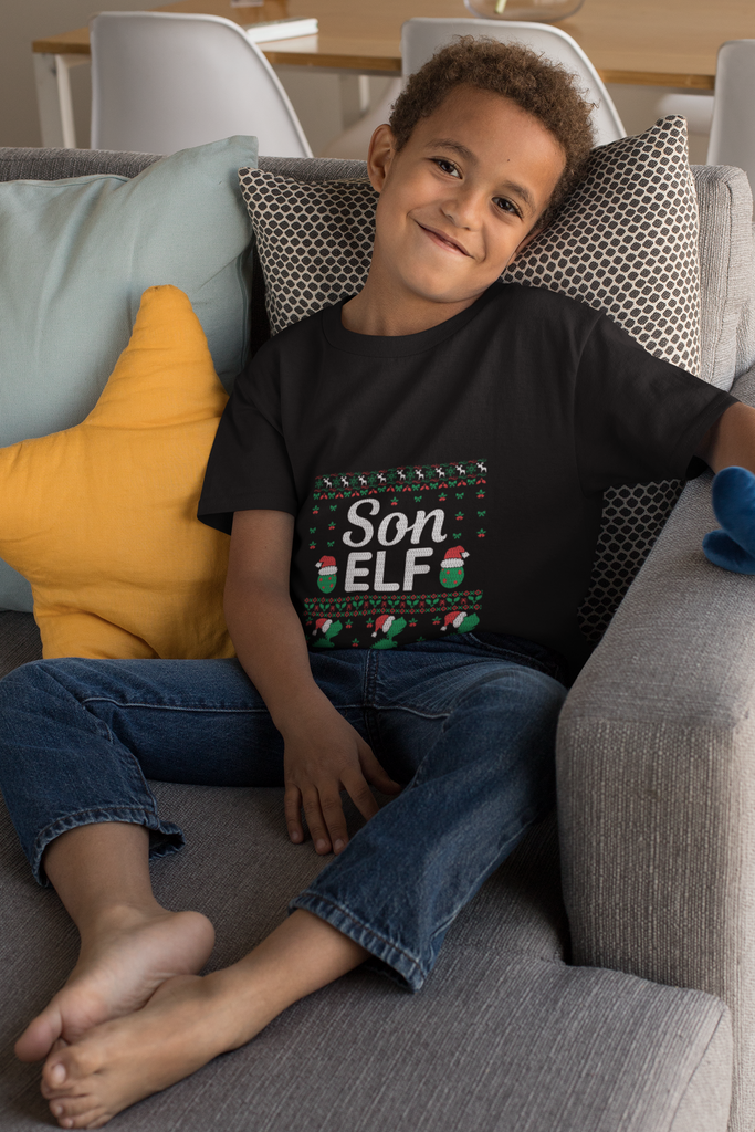 Son Elf Children's Premium Short Sleeve Tee - Family Ugly Christmas
