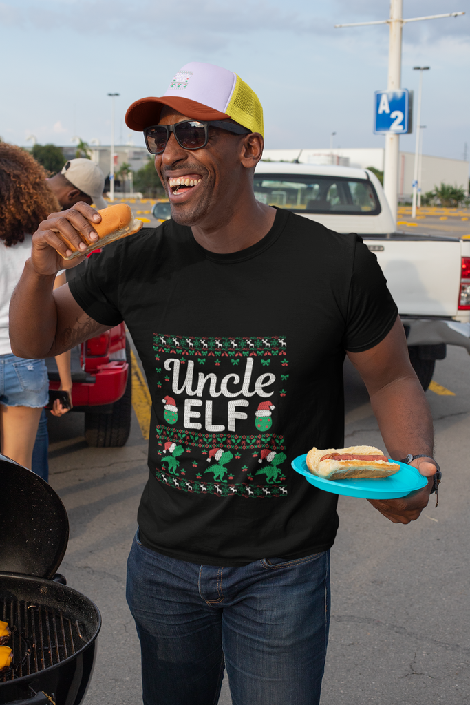Uncle Elf Men's Premium T-Shirt - Family Ugly Christmas