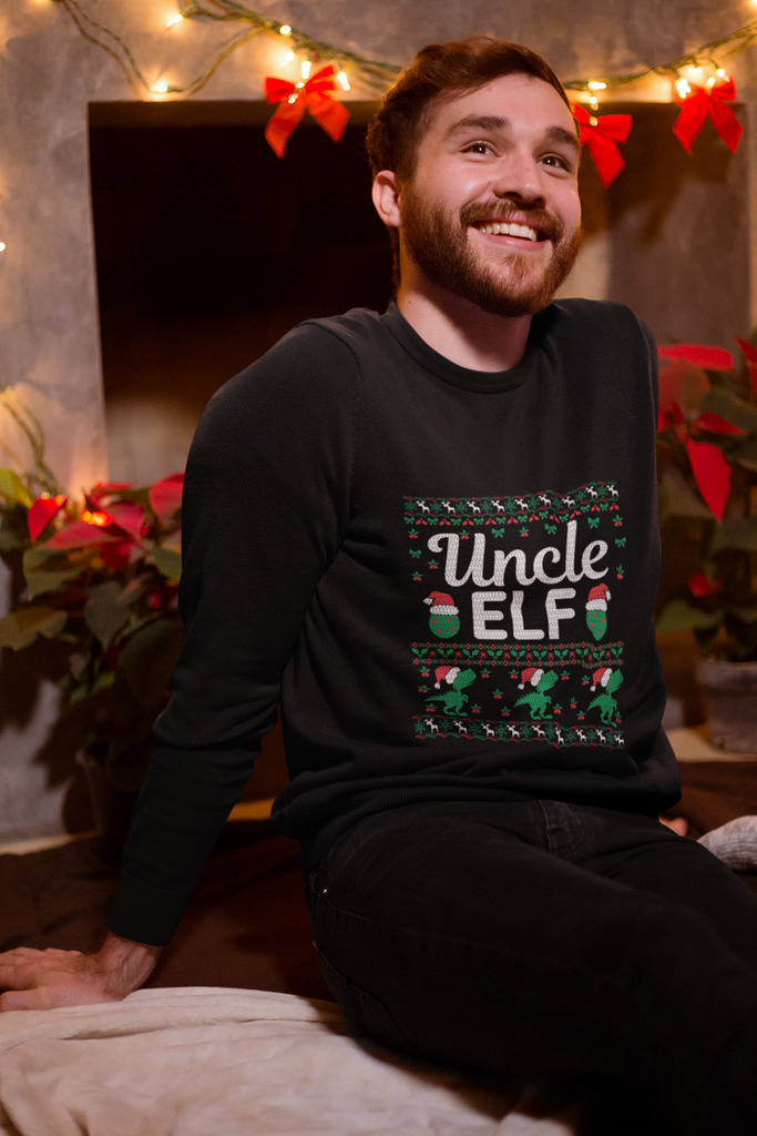 Uncle Elf Men's Heavy Blend Crewneck Sweater