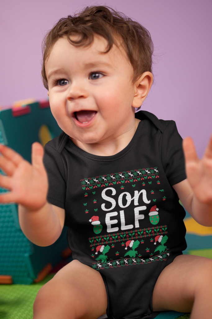 Son Elf Premium Jersey Onesies – Family Ugly Christmas