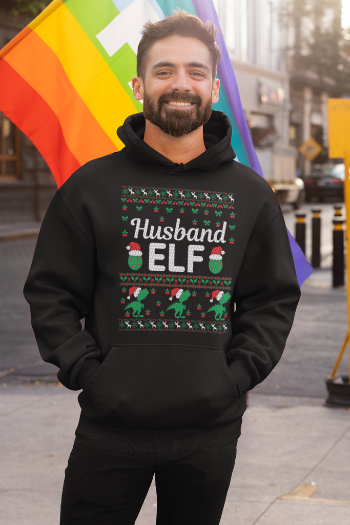 Husband Elf Men's Premium Pullover Hoodie